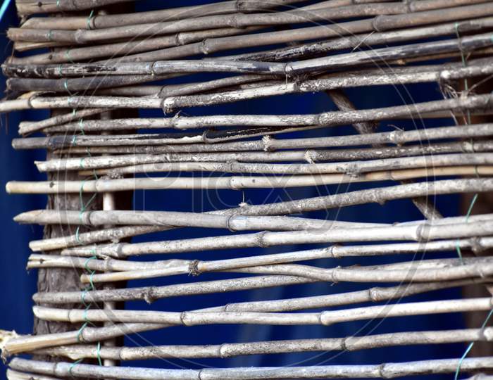 Beautiful Picture Of Window Made Up Of Bamboo