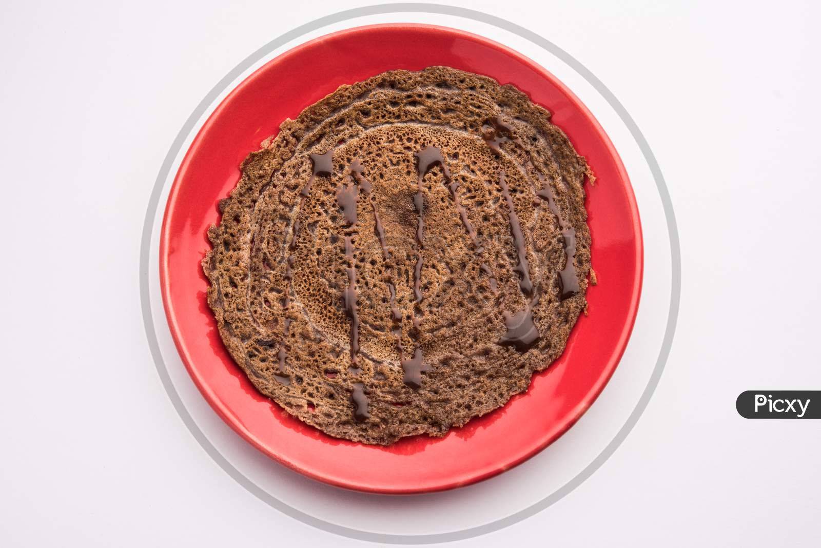 Indian Kids Special Chocolate Dosa, Served In A Plate