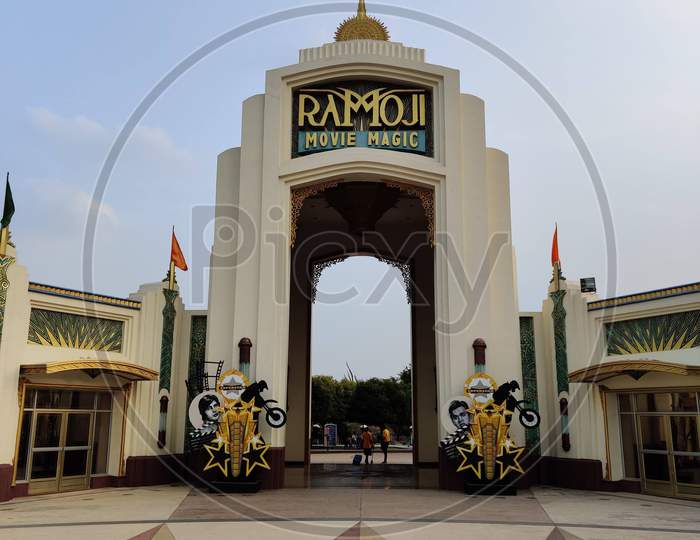 Ramoji film city arch in Hyderabad india