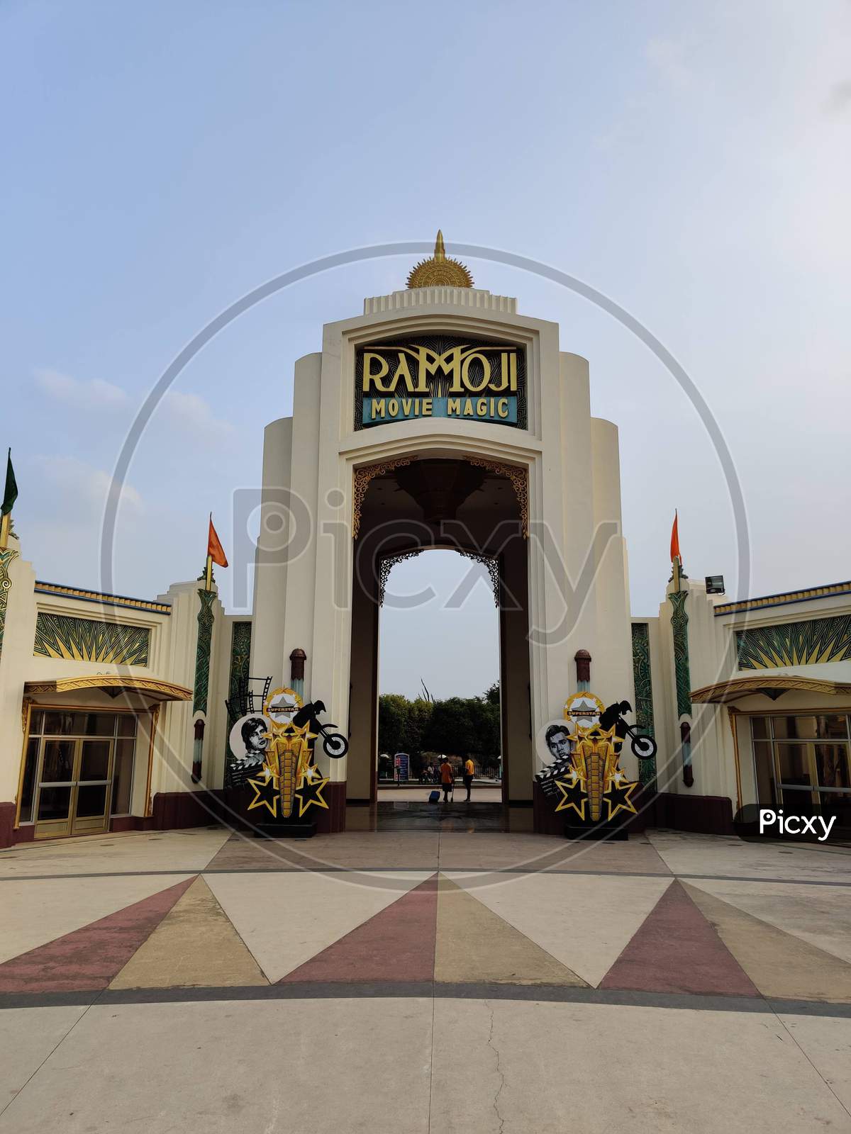 Ramoji film city arch in Hyderabad india