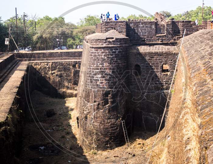 Aguda fort in South Goa, India. One of the famous tourist attractions