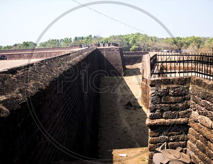 Aguda fort in South Goa, India. One of the famous tourist attractions