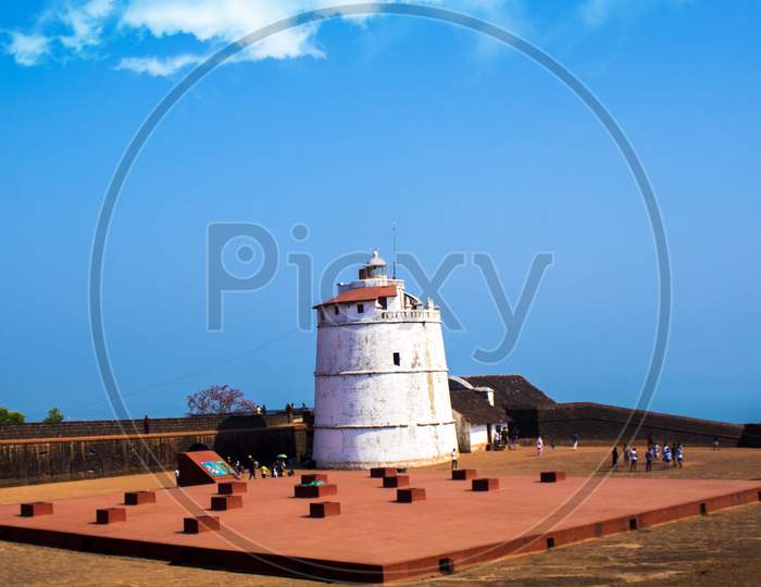 Aguda fort in South Goa. One of the tourist attractions.