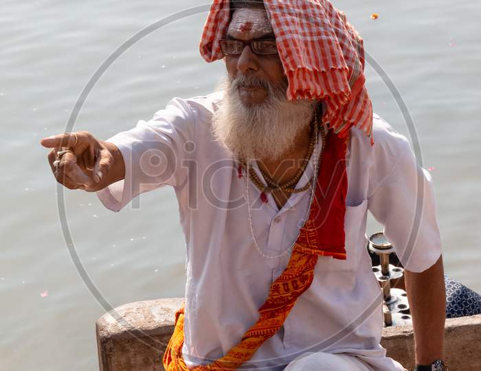 Indian sadhu at Varanasi