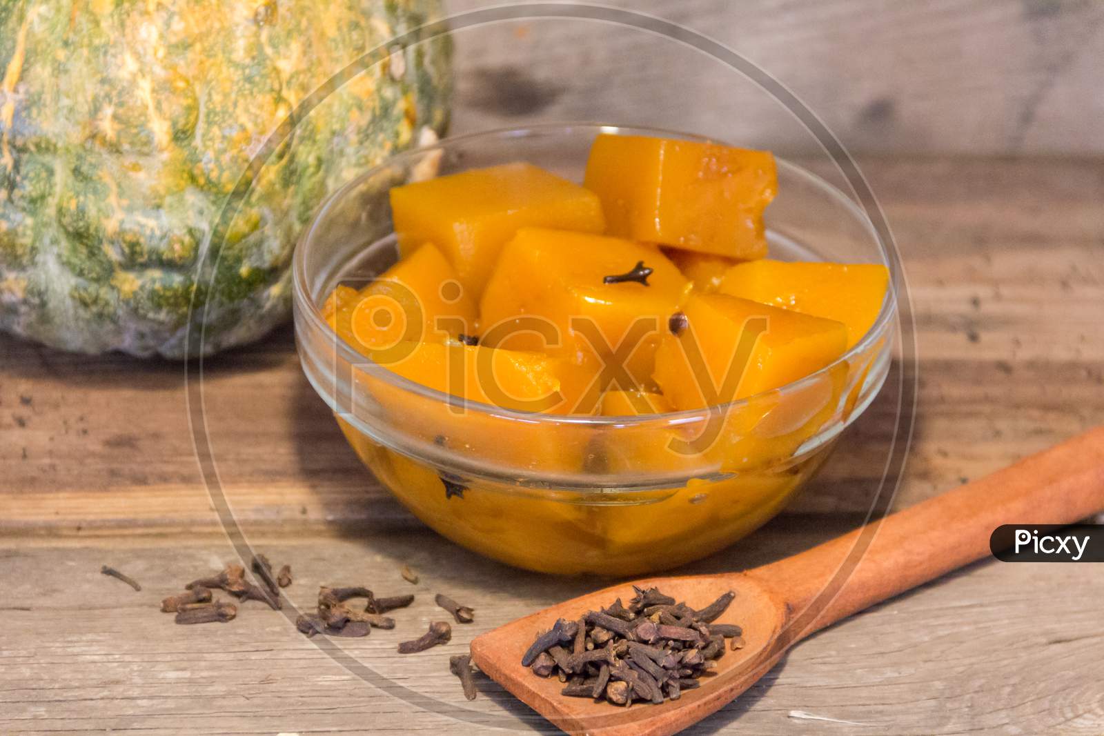 Squash In Syrup With Cloves. Traditional Dessert Of Argentine Gastronomy