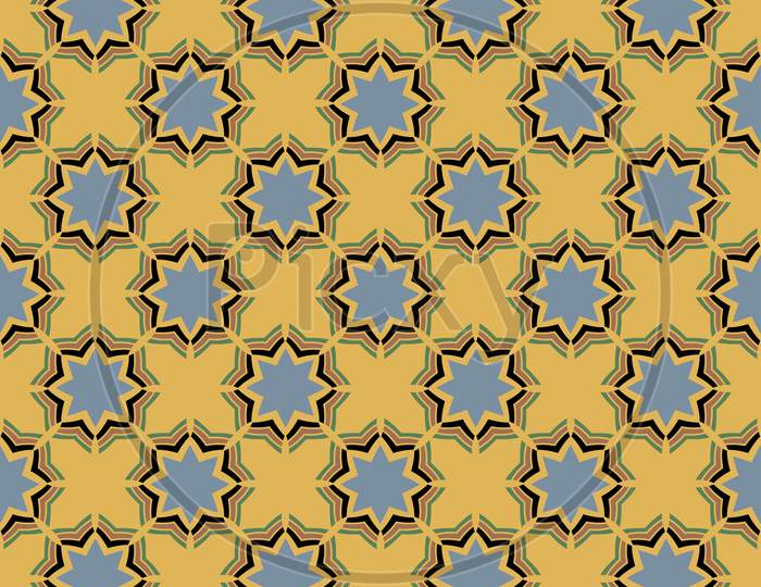 Vector Seamless Stars Pattern. Modern Stylish Texture