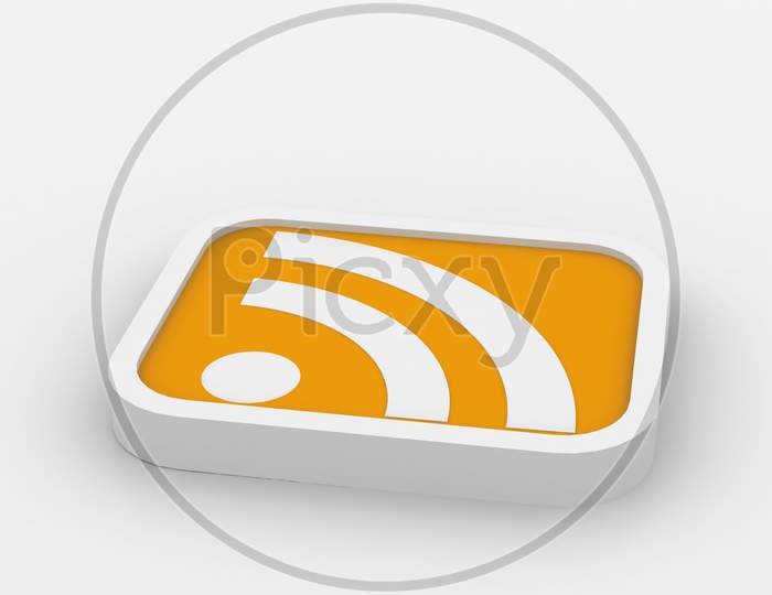 A Wifi Signal Icon Isolated with White Background