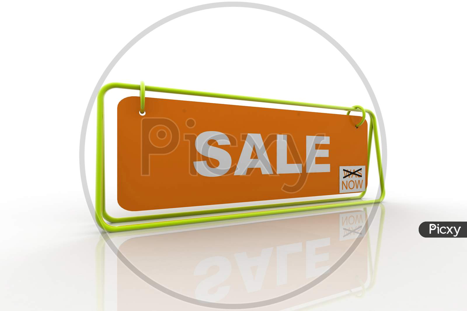 Sale Board Isolated with White Background