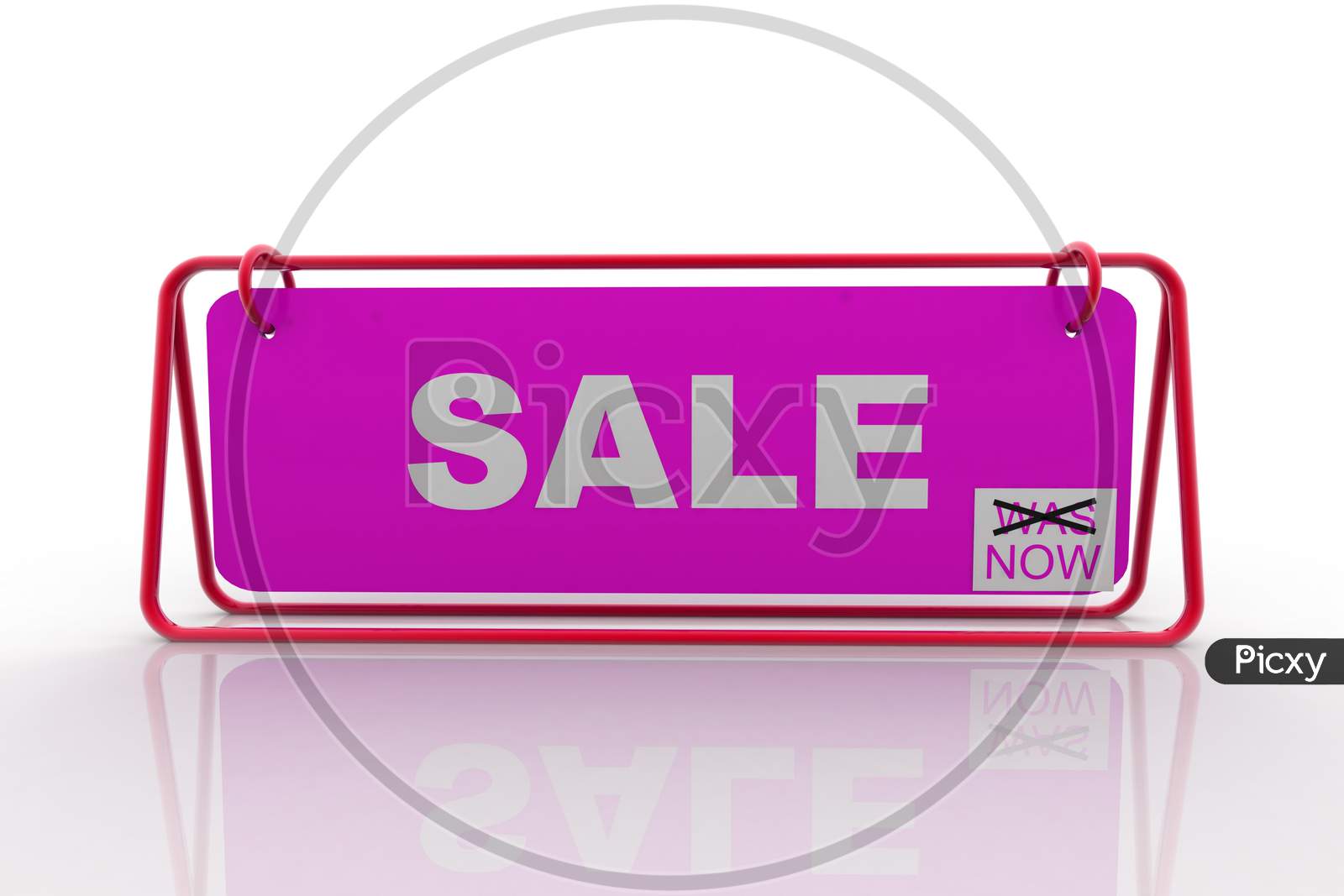SALE Board on White background
