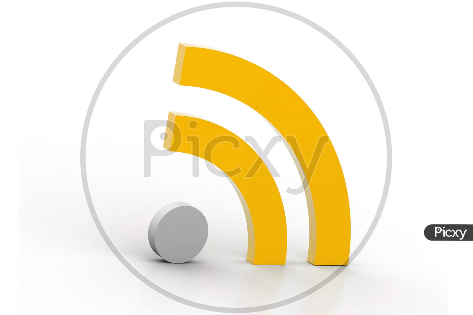 Wifi Signal Logo isolated with White Background
