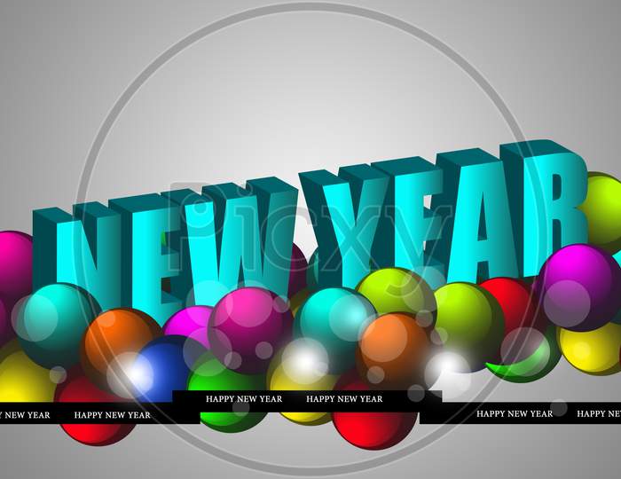 Happy New Year Wishes Concept