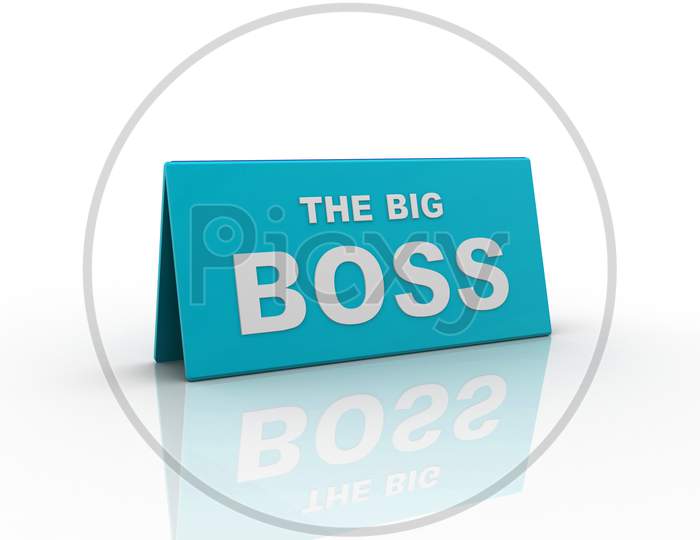 The Big Boss Board isolated with White Background
