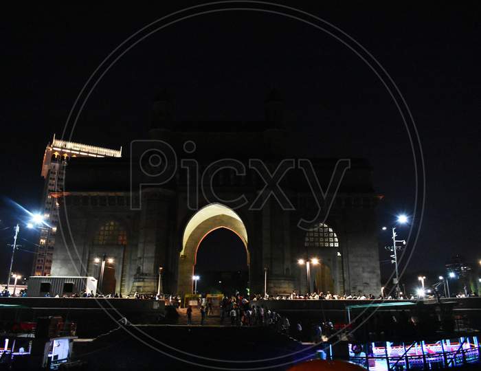 Image Of Gateway Of India Captured At Night