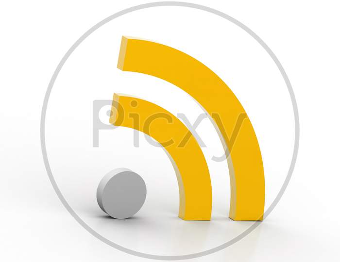 Wifi Signal Logo isolated with White Background