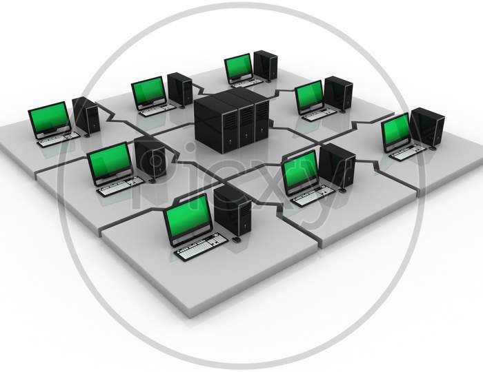 Computers Around a Database
