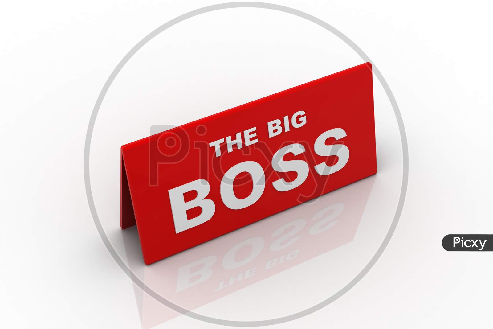 The Big Boss Board on White Background