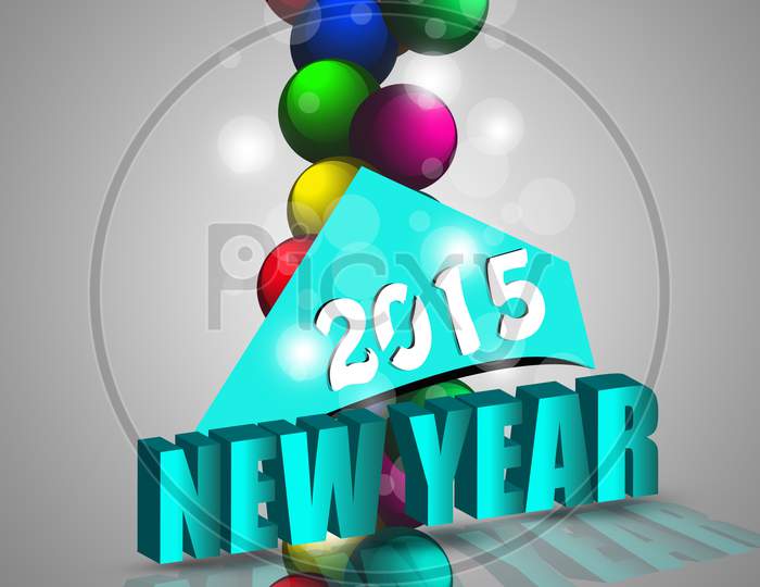 Happy New Year 2015 Wishes Concept