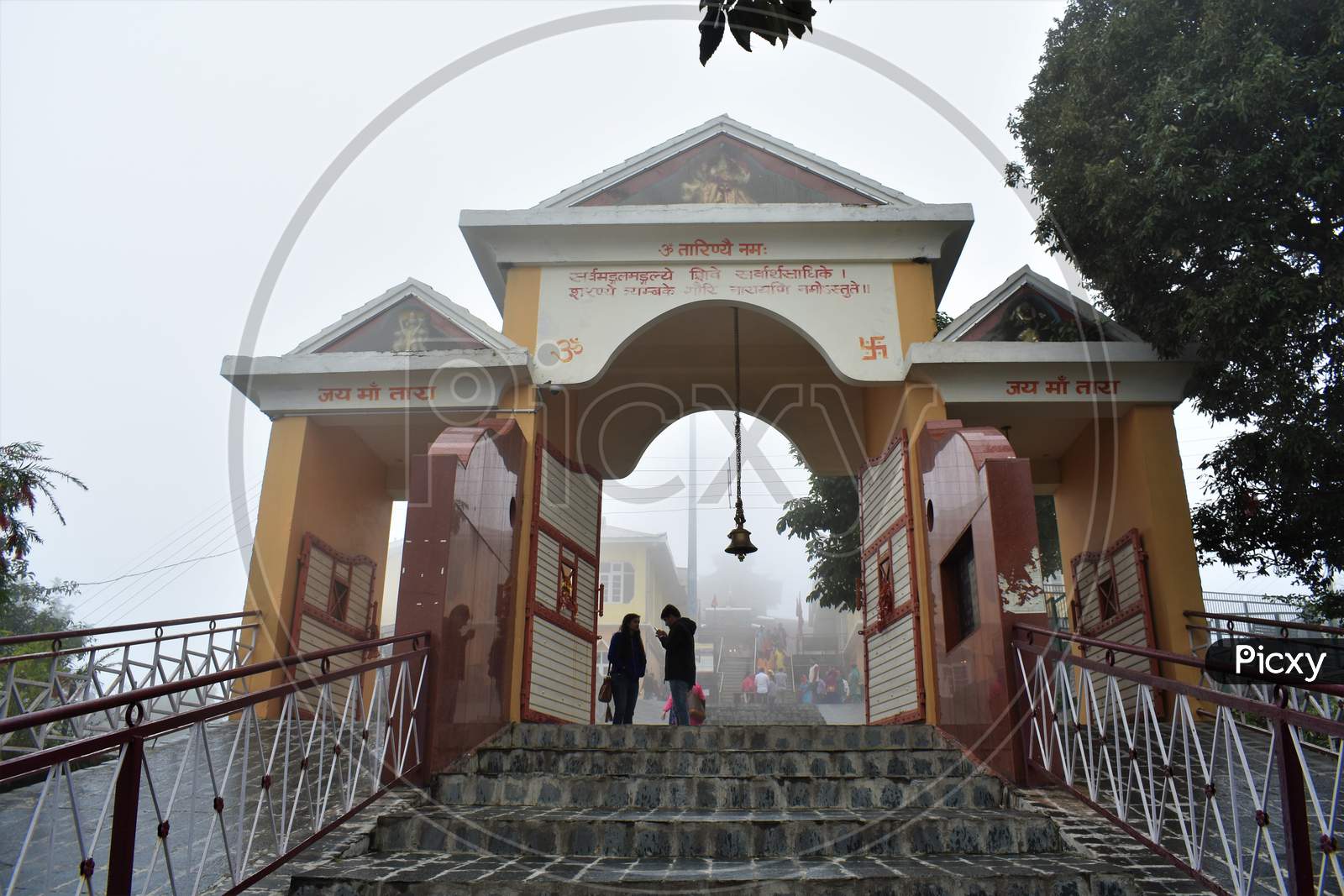 11 August 2018: Tara Devi Temple, Shimla, Himachal Pradesh.