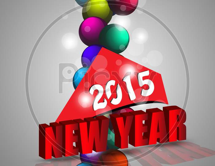 Happy New Year 2015 Wishes Concept