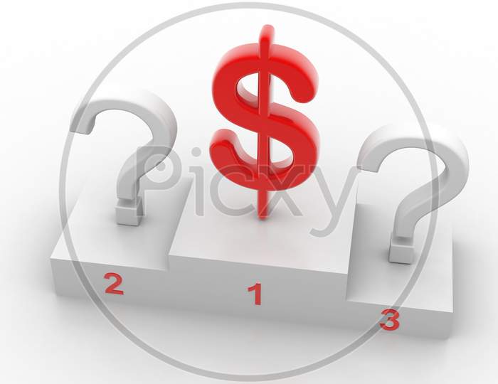 Dollar Currency Symbols and Question Marks on Ranker Stage