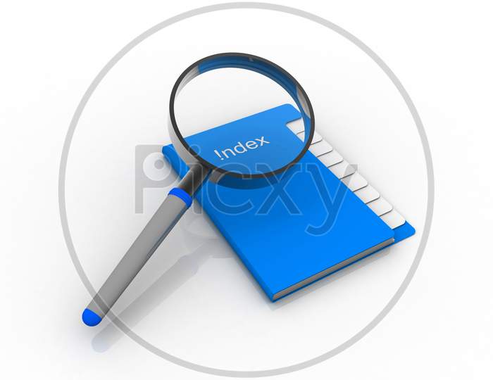 A File with Magnifier
