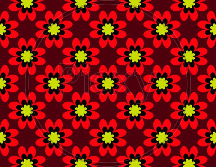 Seamless Vector Pattern. Background Texture In Geometric Ornamental Style