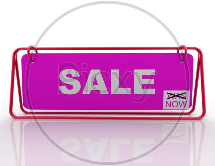 SALE Board on White background