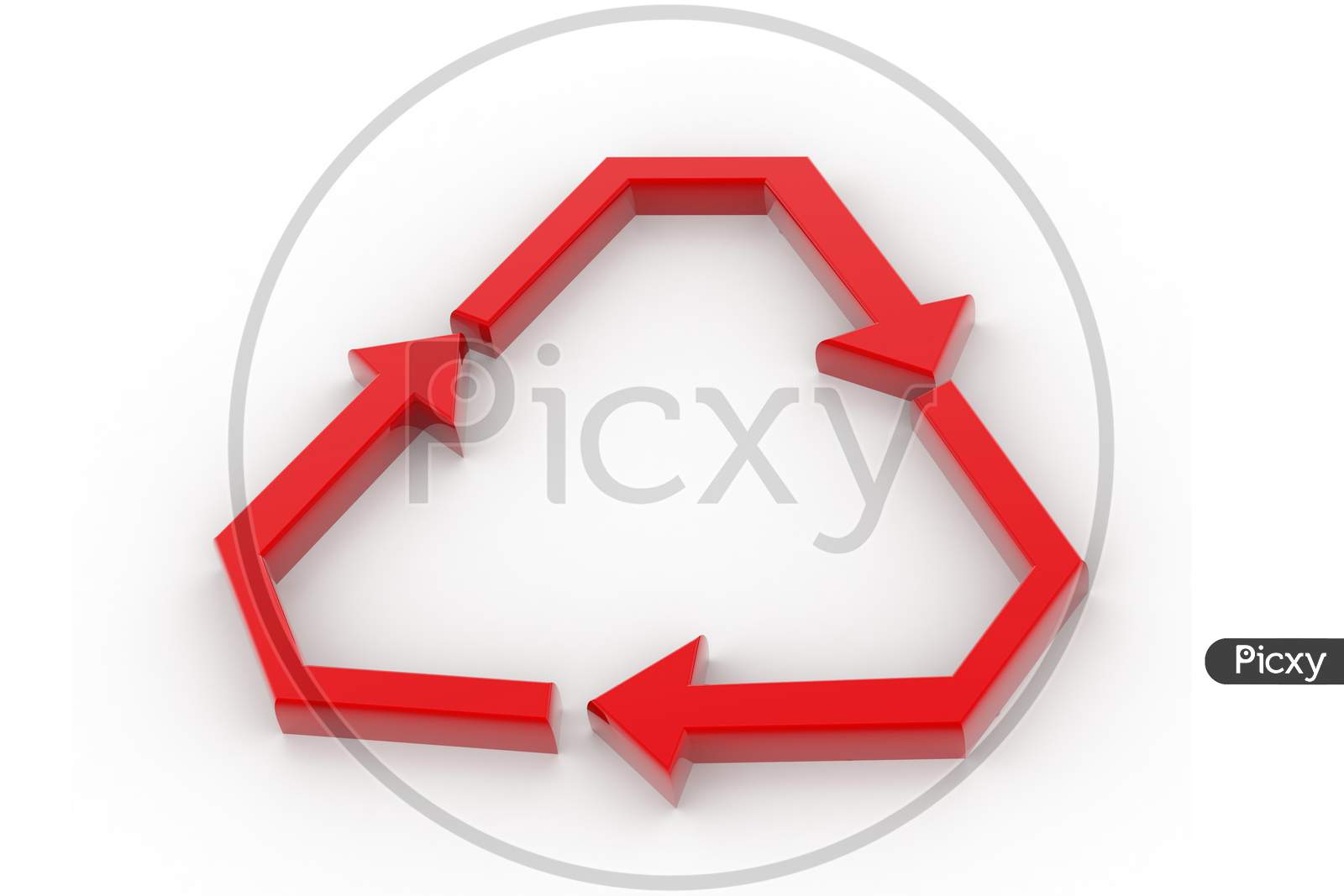 Recycle icon on White Background