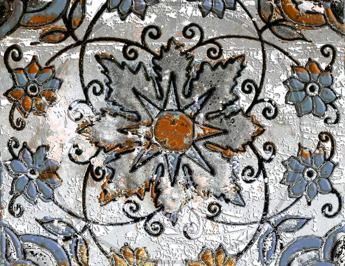 Moroccan Pattern Ceramic Mosaic Decoration Tile.
