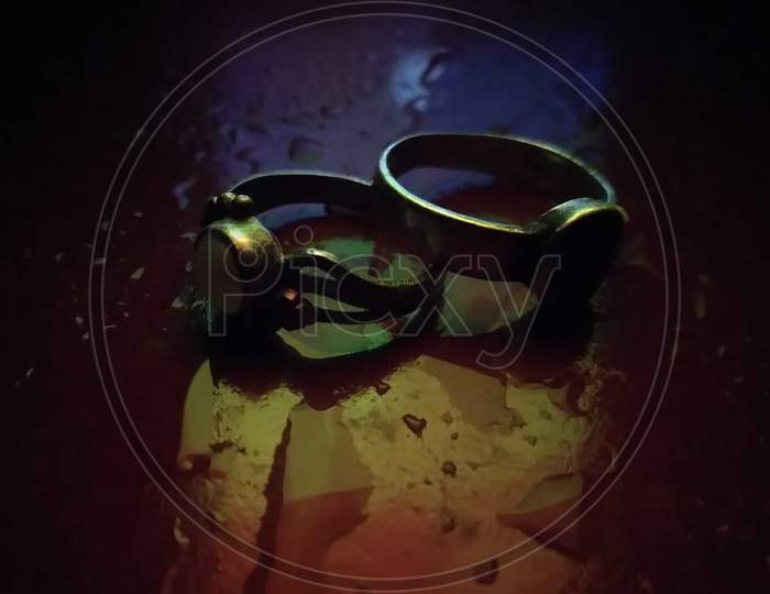 Background creative image of rings