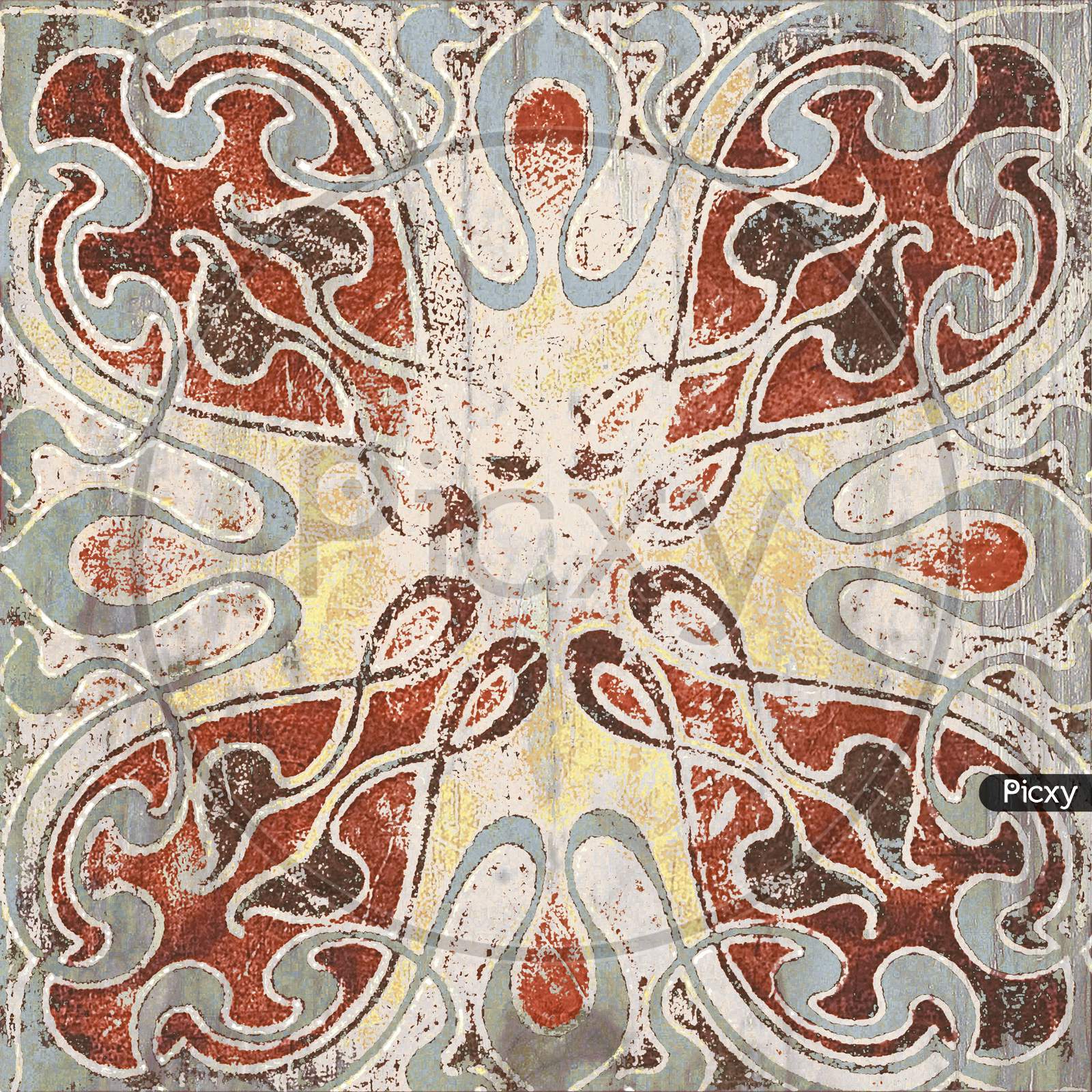 Moroccan Pattern Mosaic Ceramic Decoration Tile.