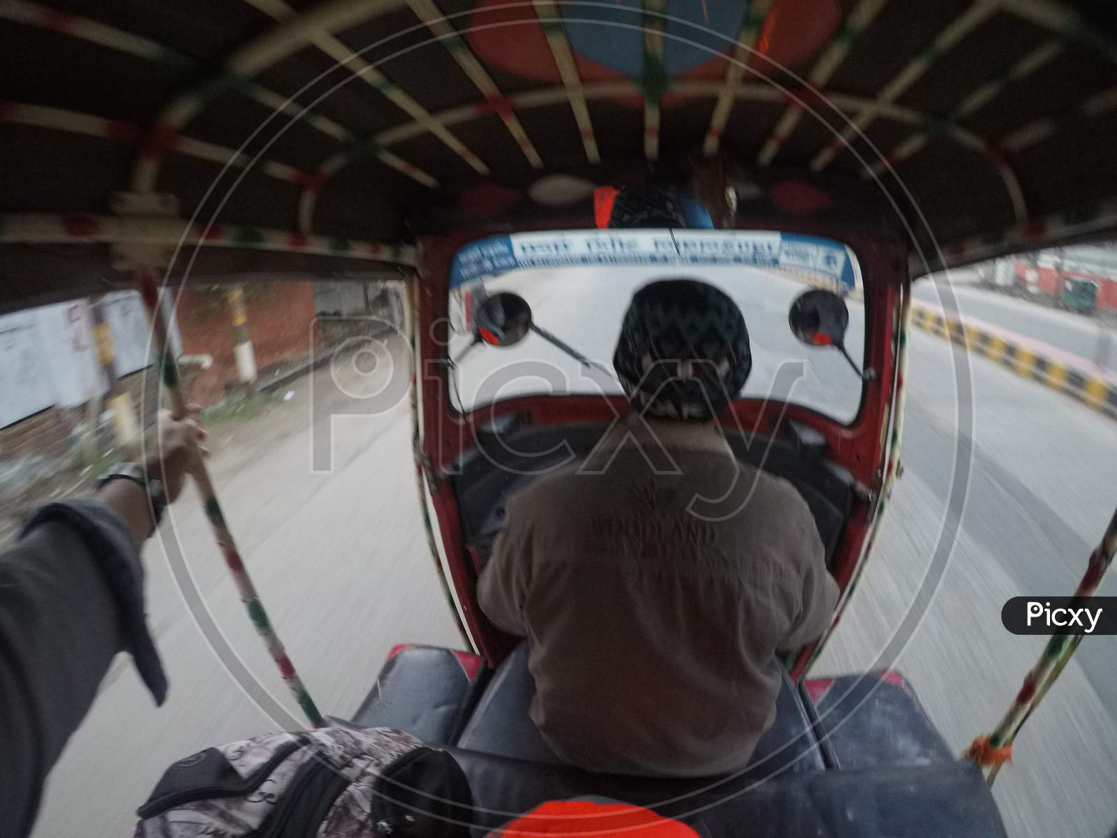 Auto Rickshaw ride in Mathura , India
