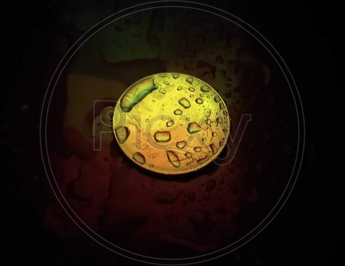 Background creative image of a coin