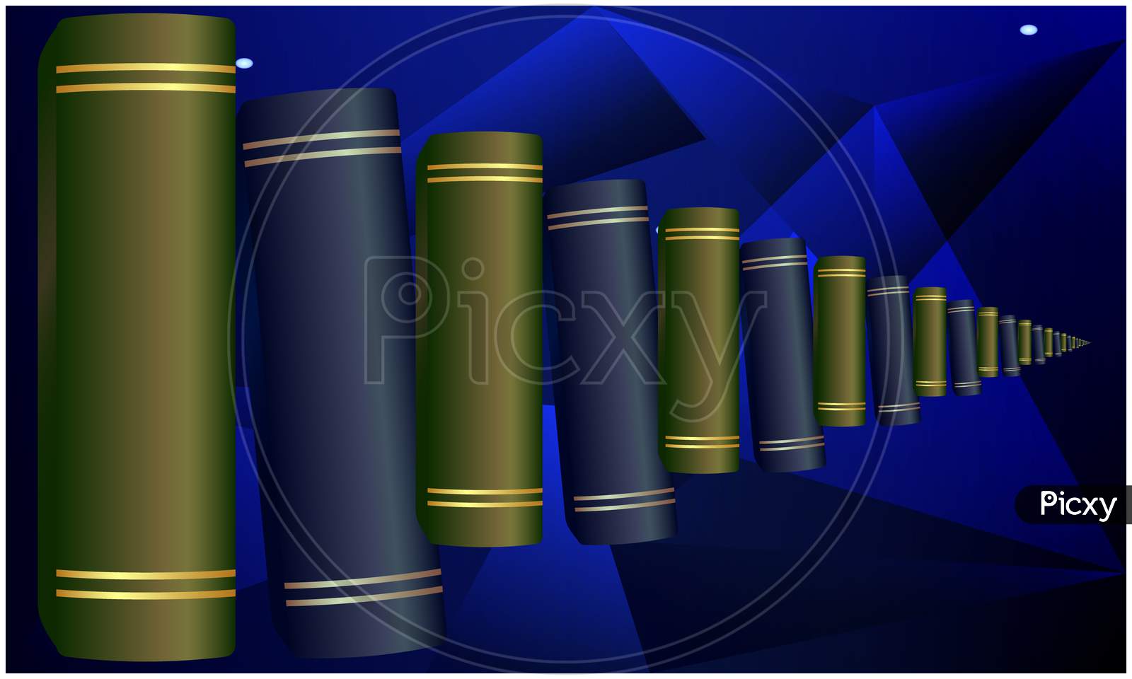 Digital Textile Design Of Book On Abstract Background