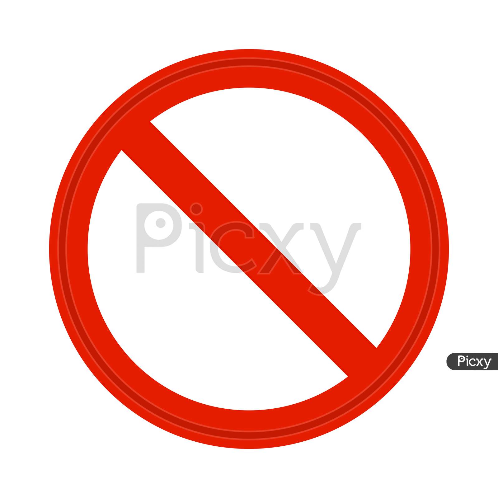 Stop Sign Trendy Flat Style Vector Icon. Symbol For Your Web Site Design, Logo, App Ui.