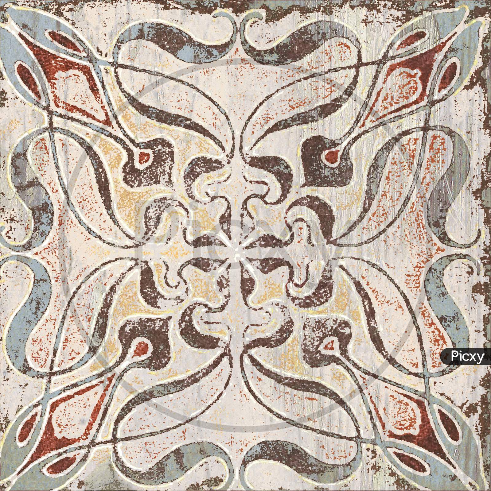 Moroccan Pattern Mosaic Ceramic Decoration Tile.