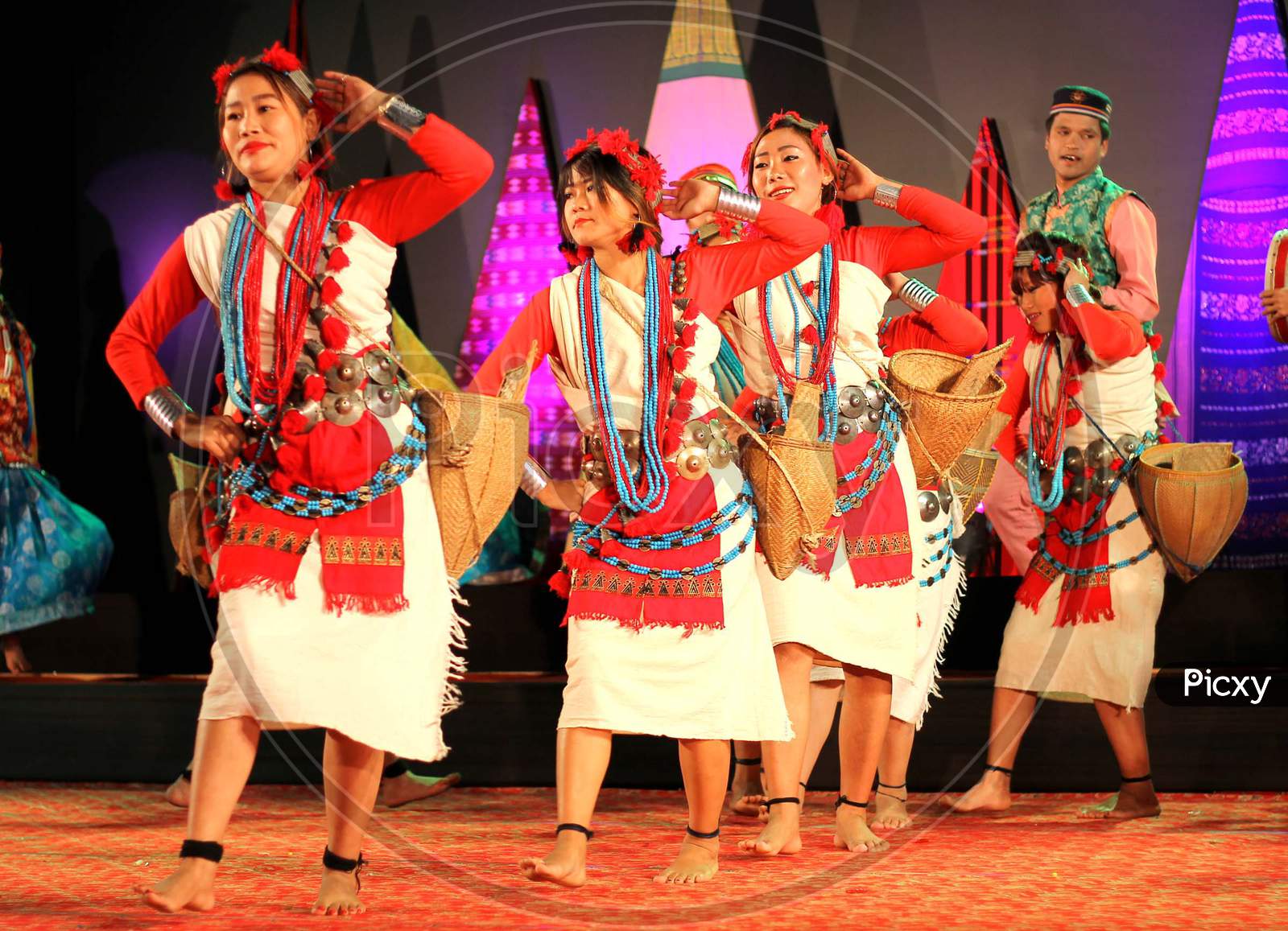 Artists from  Performing their traditional  dance