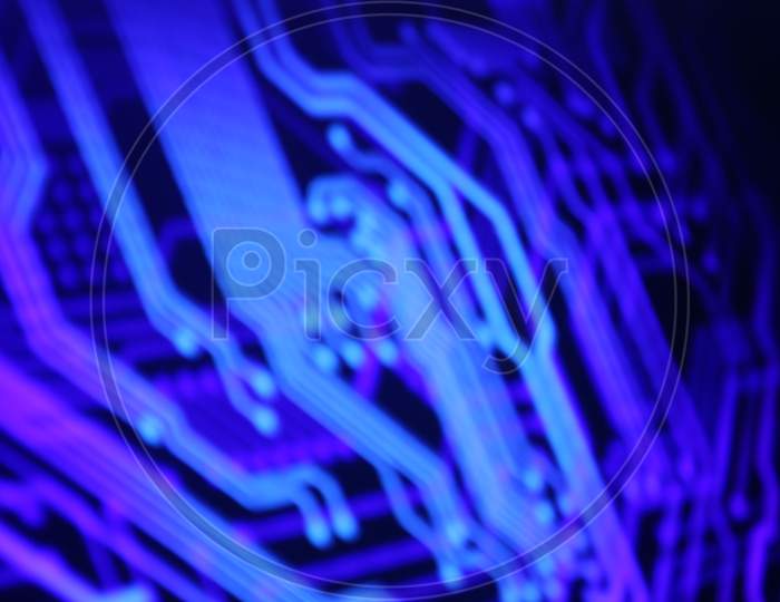 Abstract, blurred digital background