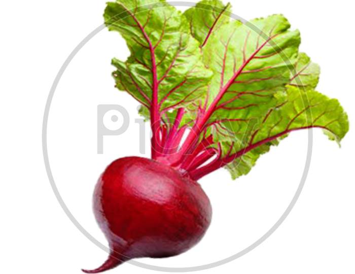 Beets isolated on white