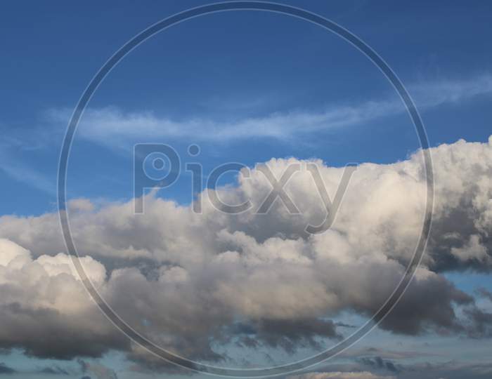 The cloudy sky background photo