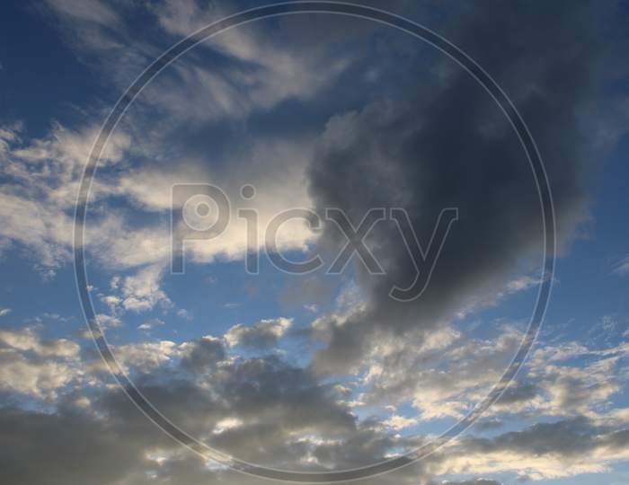 Clouds sky background cover photo