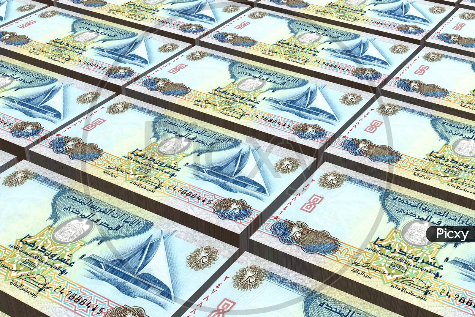 Arab Emirates UAE (Dubai) 20 Dirhams Banknotes
