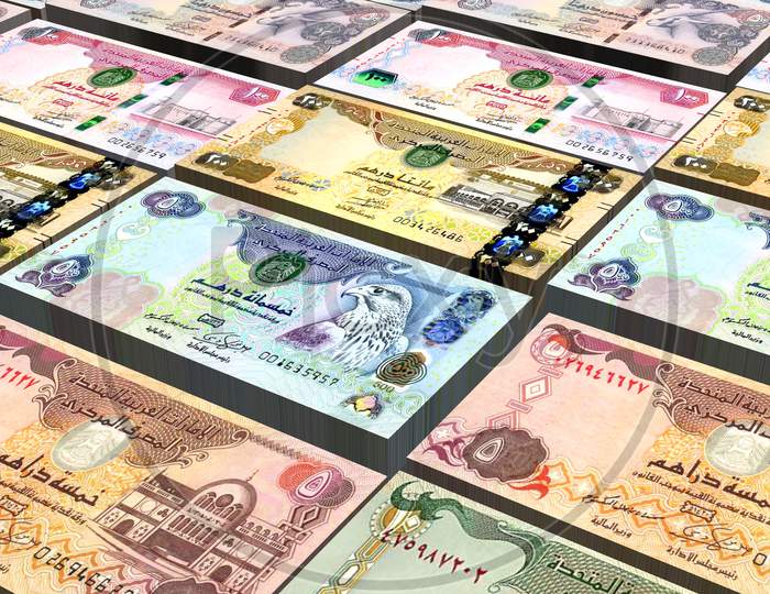 Arab Emirates UAE (Dubai) Dirhams Banknotes