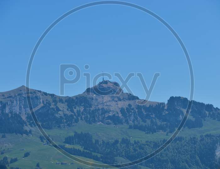 Amazing mountain panorama in Appenzell in Switzerland 7.5.2020