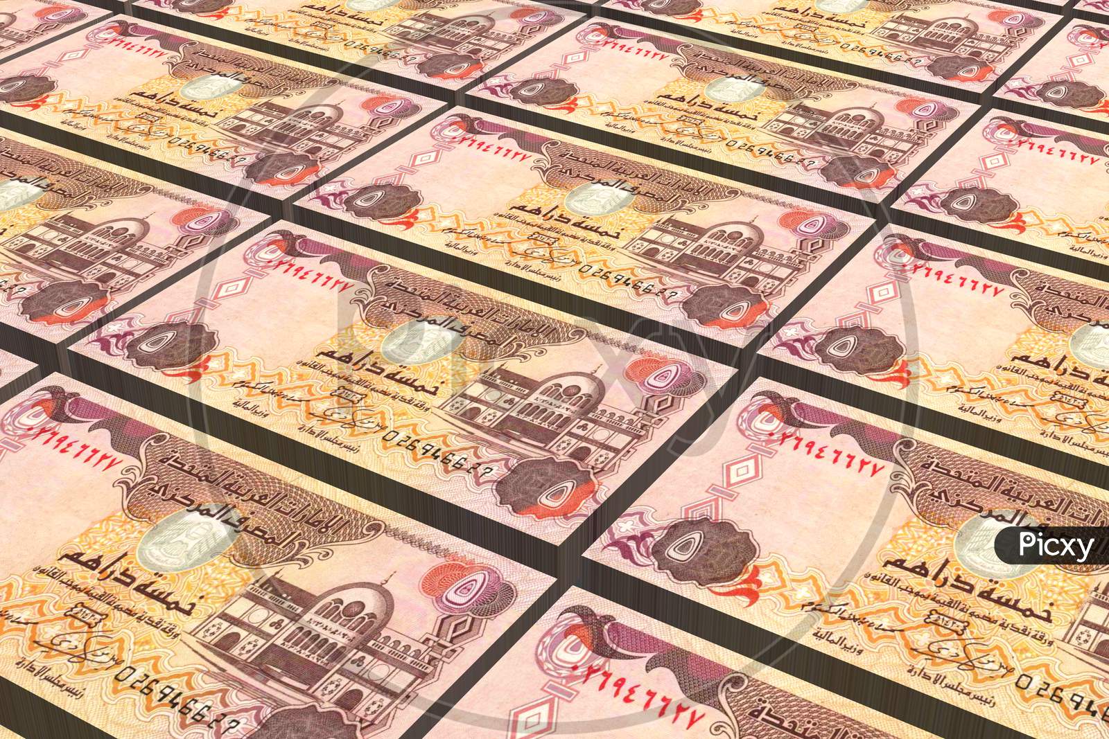 Arab Emirates UAE (Dubai) Dirhams Banknotes