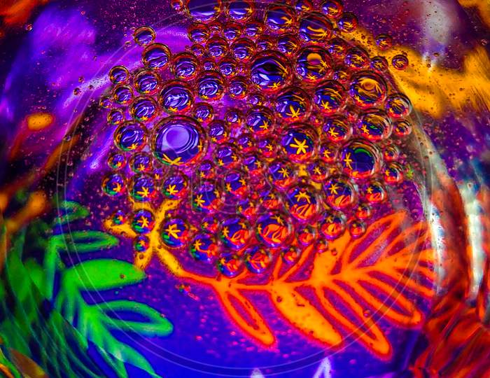 The close up bubbles