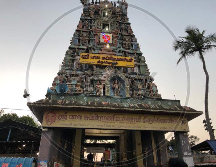 Majestic South Indian Temple