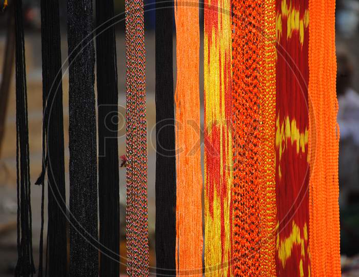Colourful threads background