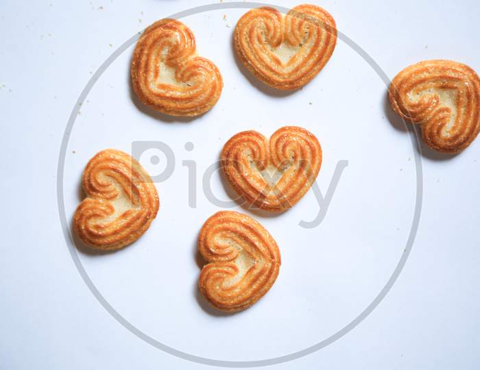 Little Heart Biscuits, Cookies For Valentine'S Day