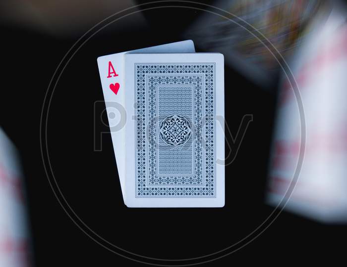 Playing cards -The ACE of Hearts